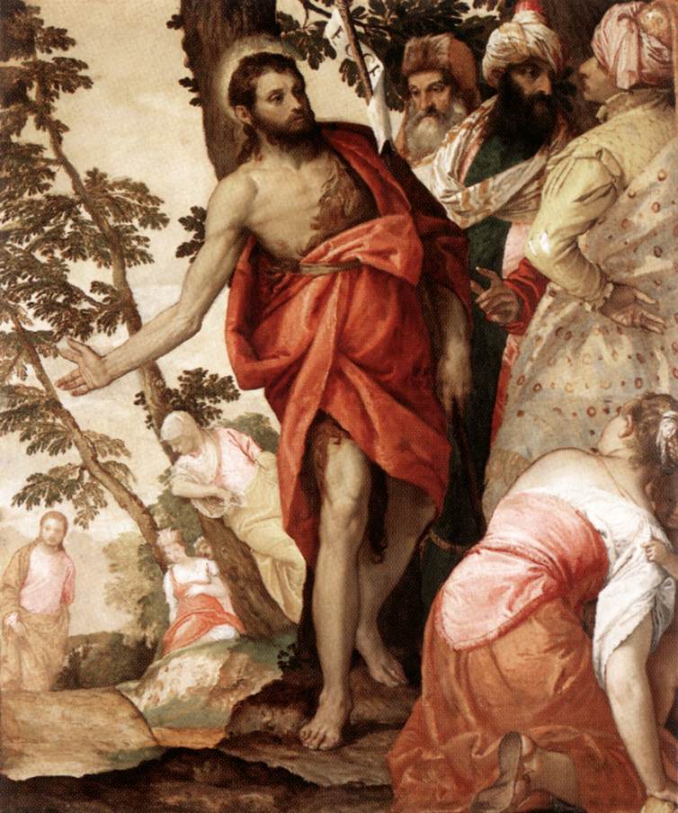 St John the Baptist Preaching  wr